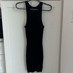bebe Black Bodycon Sleeveless Midi Dress